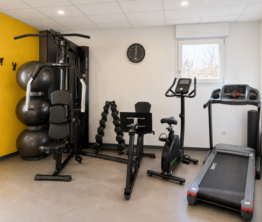 Espace de rééducation et de renforcement musculaire du cabinet KINEOR à Mauguio